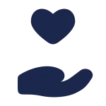 Hand Heart SVG Icon
